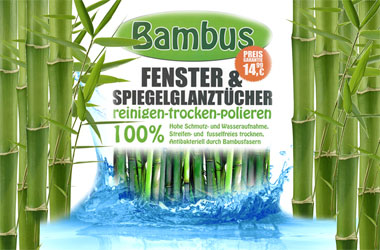 Fischer Bambustücher - für streifenfreies Reinigen!