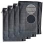 Preview: Real Black 6-tlg. | 4 St. ca. 60x40cm & 2 St. ca. 25x20cm