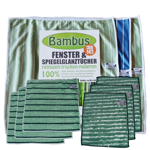 Spezial Bambus 9-tlg. Reinigungs Tuch Set