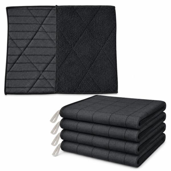 Preview: Real Black 6-tlg. | 4 St. ca. 60x40cm & 2 St. ca. 25x20cm