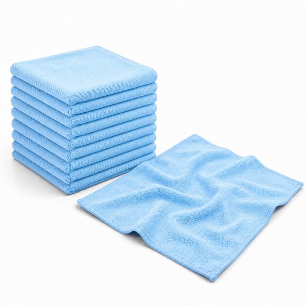Preview: 10er Set Micro Fasertuch | Farbe - Blau