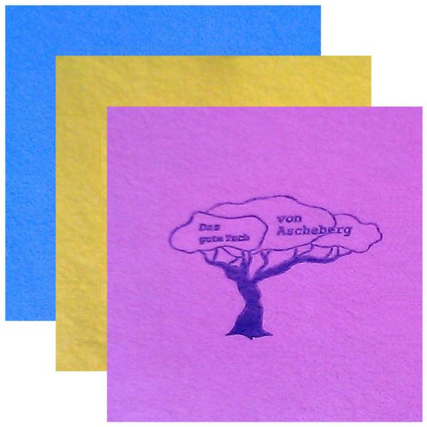 farbig gelb/rosa/blau (10 St.)